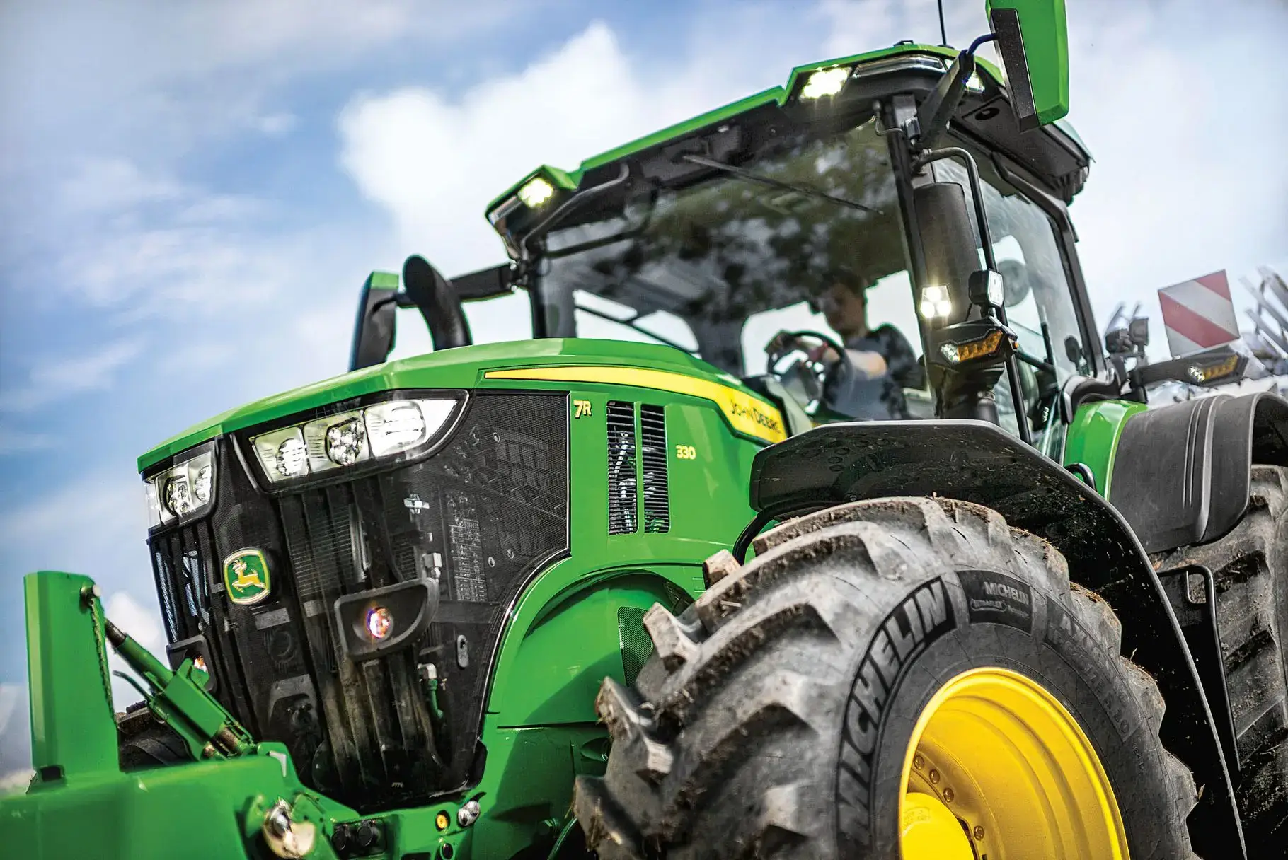 John Deere Traktor Frontansicht